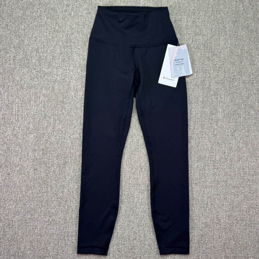 NWT Lululemon Wunder Train High-Rise Tight 25" Contour Fit Black Women's Size 4